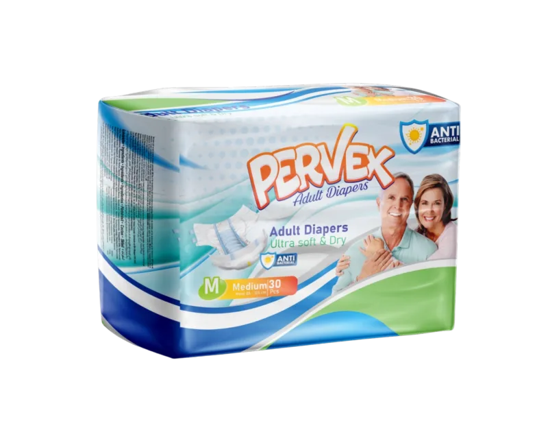 Adult Diapers, Size M (Medium) Waist 85 - 125 cm, 30 PCS