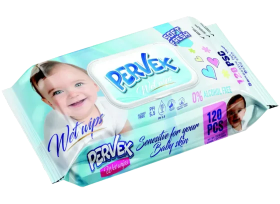 PERVEX Baby Wet Wipes, 120 PCS