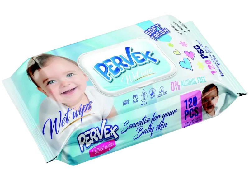 PERVEX Baby Wet Wipes, 120 PCS