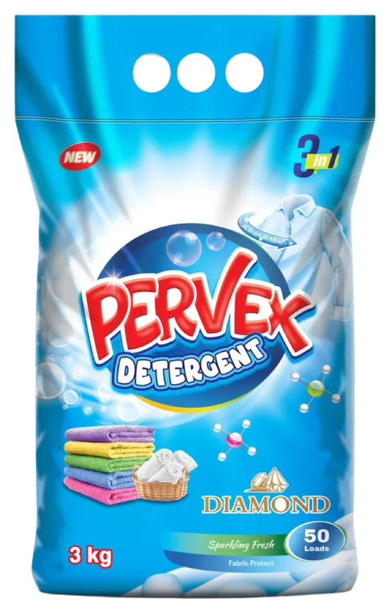 PERVEX Detergent Powder, Diamond - Matic, 3 kg 