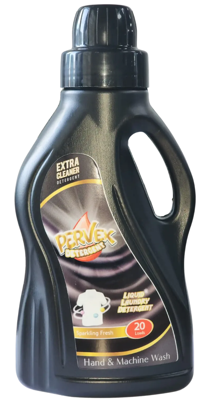 Black Liquid Laundry Detergent for Manual and Automatic Washing Machines, 20 Loads, 1 L