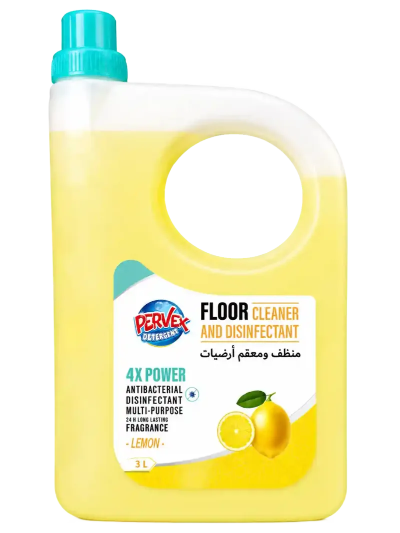 PERVEX Lemon Floor Cleaner and Disinfectant, 3 L
