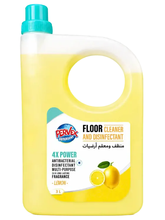 PERVEX Lemon Floor Cleaner and Disinfectant, 3 L