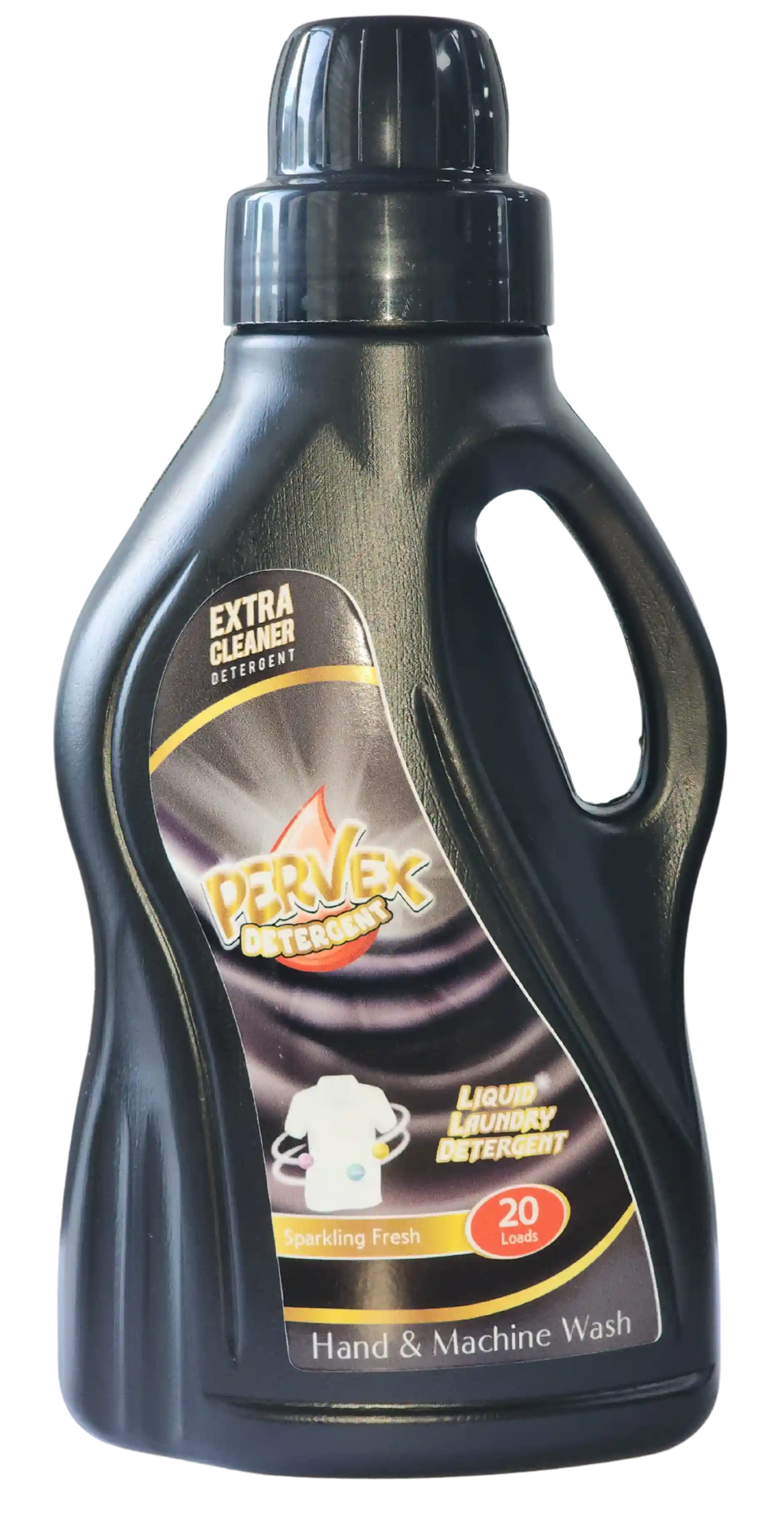 Black Liquid Laundry Detergent for Manual and Automatic Washing Machines, 20 Loads, 1 L