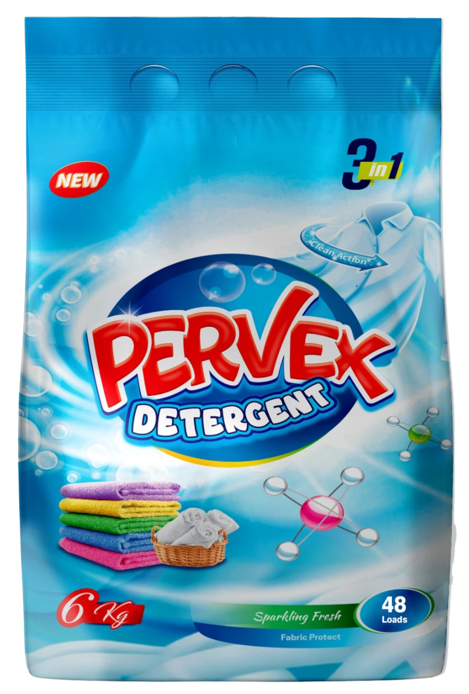 PERVEX Detergent Powder, Matic, 6 kg