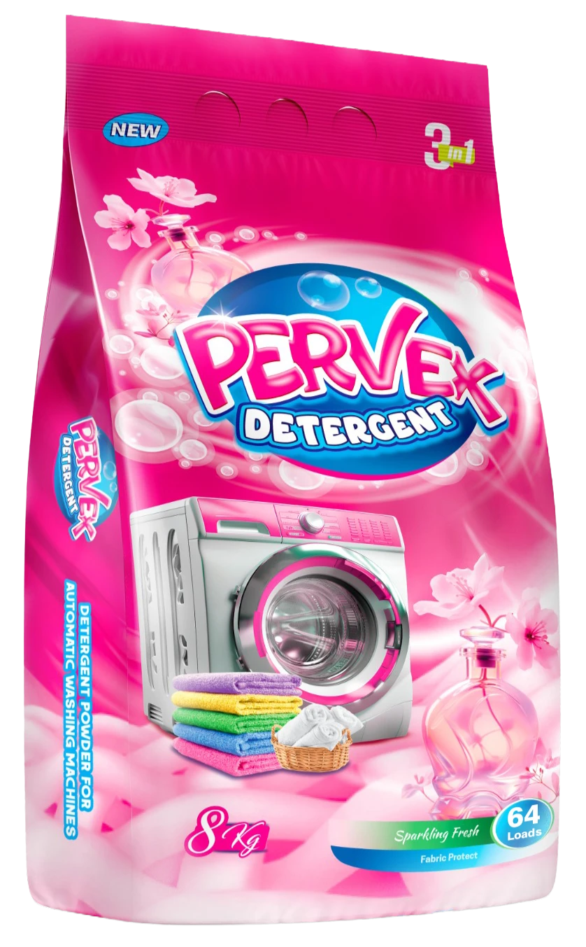 PERVEX Detergent Powder, Matic, 8 kg